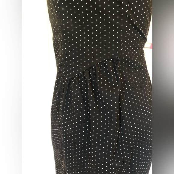 🎁 2 For $30 Y2K Polkadot Strapless Pinup Mini Dress With 3D Rosebuds - Picture 7 of 8